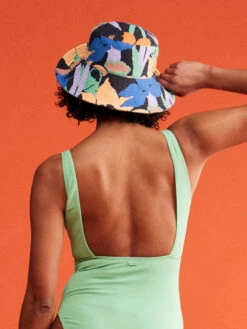 Roxy Mango Passion Bucket Hat -Shoreline Mood erjha04116 roxym kvj6 frt2