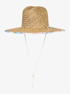 Roxy Pina To My Colada Printed Sun Hat -Shoreline Mood erjha04118 roxyp wbb8 bck1