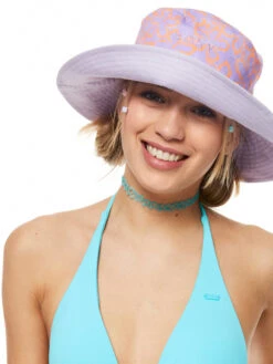 Roxy Jasmine Paradise Reversible Bucket Hat 11 Roxy Jasmine Paradise Reversible Bucket Hat -Shoreline Mood erjha04142 roxym ngz4 frt1