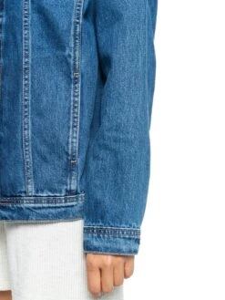 Roxy Mountain Roads Denim Jacket 10 Roxy Mountain Roads Denim Jacket -Shoreline Mood erjjk03360 roxyw bmtw frt4