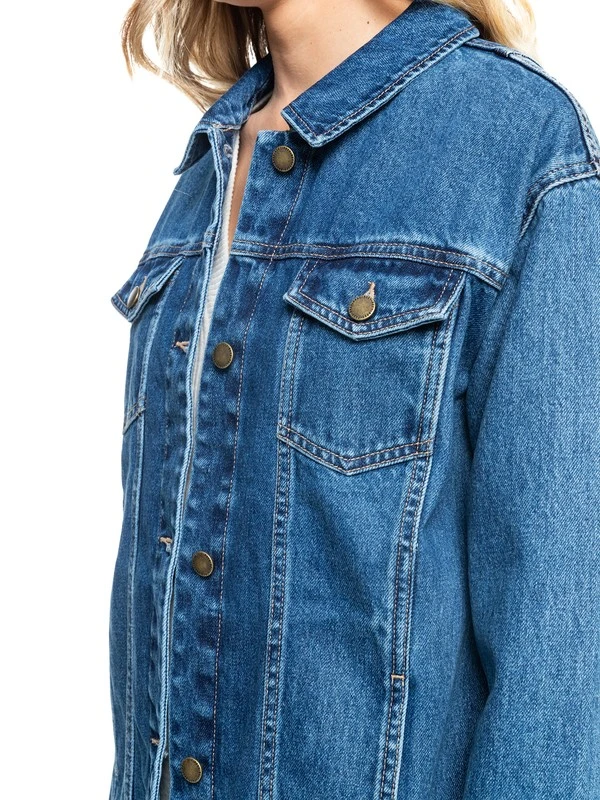 Roxy Mountain Roads Denim Jacket 5 Roxy Mountain Roads Denim Jacket - Image 5