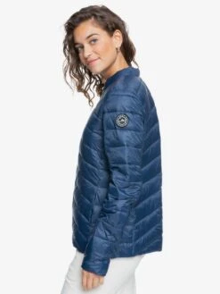 Roxy Coast Road Puffy Zip-Up Jacket 12 Roxy Coast Road Puffy Zip-Up Jacket -Shoreline Mood erjjk03387 roxyw bsp0 frt2