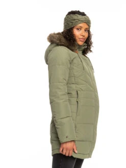 Roxy Ellie Longline Insulated Hooded Jacket 12 Roxy Ellie Longline Insulated Hooded Jacket -Shoreline Mood erjjk03496 roxyw tpc0 frt2
