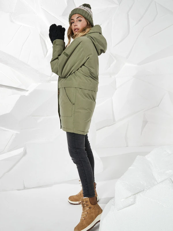 Roxy Dawn View Insulated Hooded Parka Jacket 2 Roxy Dawn View Insulated Hooded Parka Jacket - Image 2