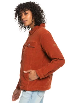 Roxy On The Block Corduroy Trucker Jacket -Shoreline Mood erjjk03509 roxyw cns0 frt2
