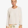 Roxy Cozy Day Long Sleeve Rib Knit Top