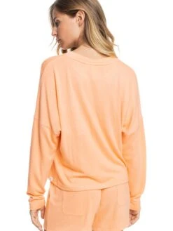 Roxy Just Perfection Sweatshirt -Shoreline Mood erjkt03890 roxyw mge0 bck1