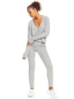 Roxy Lazy Day Button Down Cardigan Sweater -Shoreline Mood erjkt03907 roxyw sgrh frt9