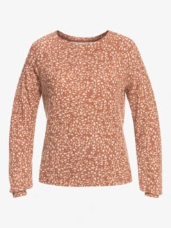 Roxy Anchors Away Printed Rib Long Sleeve Top -Shoreline Mood erjkt03951 roxyv cpq8 frt1