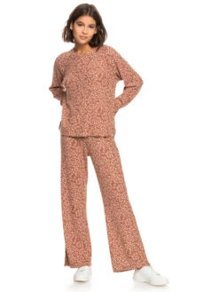 Roxy Anchors Away Printed Rib Long Sleeve Top -Shoreline Mood erjkt03951 roxyw cpq8 frt9