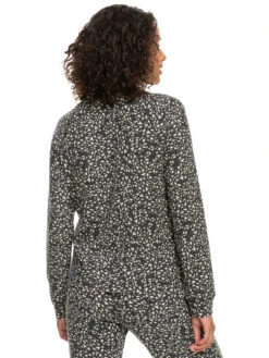 Roxy Anchors Away Printed Rib Long Sleeve Top -Shoreline Mood erjkt03951 roxyw teh5 bck1