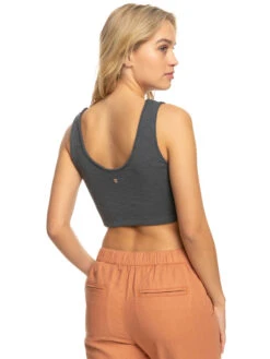 Roxy Time To Move Rib Knit Strappy Top -Shoreline Mood erjkt03966 roxyw kvj0 bck1