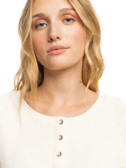 Roxy Girl Next Door Long Sleeve Top -Shoreline Mood erjkt04032 roxyw teh0 frt3
