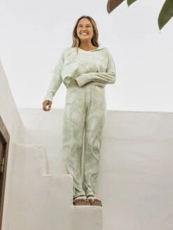 Roxy Endless Daze Non-Denim Pants -Shoreline Mood erjnp03446 roxyl gfe8 frt1