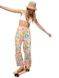 Roxy Midnight Avenue Lightweight Pants 16 Roxy Midnight Avenue Lightweight Pants -Shoreline Mood erjnp03484 roxym wbb8 frt9