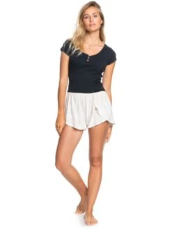 Roxy Current Mood Cozy Lounge Shorts 6 Roxy Current Mood Cozy Lounge Shorts -Shoreline Mood erjns03394 roxyw teh8 frt9