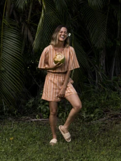 Roxy Sweeter Place Viscose Shorts -Shoreline Mood erjns03409 roxyl ckn2 frt9