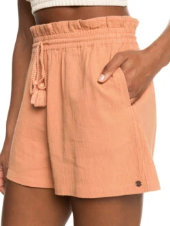 Roxy Sweet Souvenir High Waist Shorts -Shoreline Mood erjns03432 roxyw ckl0 frt3