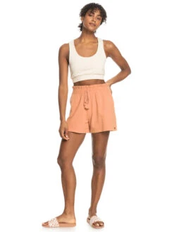 Roxy Sweet Souvenir High Waist Shorts -Shoreline Mood erjns03432 roxyw ckl0 frt9