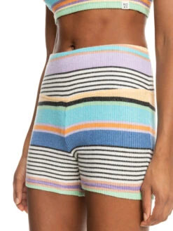 Roxy Best Time Of Day Cozy Rib Knit Shorts -Shoreline Mood erjns03447 roxyw kyh6 frt3