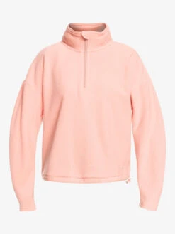 Roxy Feel It Too Half-Zip Technical Fleece Pullover -Shoreline Mood erjpf03123 roxyv mgd0 frt1