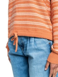 Roxy Turning Out Sweater -Shoreline Mood erjsw03480 roxyw clt4 frt3