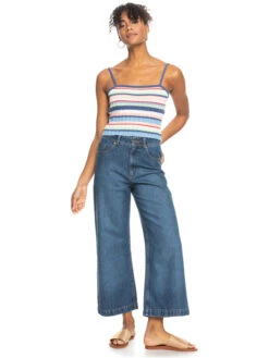 Roxy Dream Sign Stripe Knit Tube Top -Shoreline Mood erjsw03517 roxyw wbk3 frt9