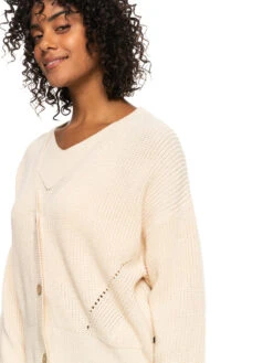 Roxy Amazing Hours Cardigan Sweater -Shoreline Mood erjsw03520 roxyw teh0 frt3