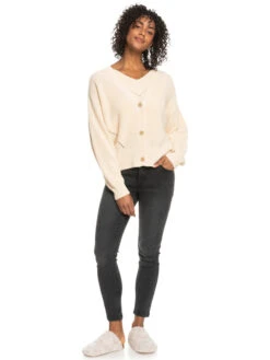 Roxy Amazing Hours Cardigan Sweater -Shoreline Mood erjsw03520 roxyw teh0 frt9