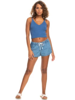 Roxy Promise Me Strappy Sweater Top -Shoreline Mood erjsw03530 roxyw bng0 frt9