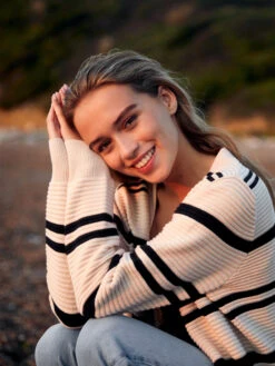 Roxy Above The Sun Cardigan -Shoreline Mood erjsw03534 roxyl teh0 bck2