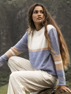 Roxy Real Groove Striped Sweater