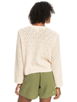 Roxy Paper Hearts Crew Neck Sweater 11 Roxy Paper Hearts Crew Neck Sweater -Shoreline Mood erjsw03543 roxyw teh0 bck1