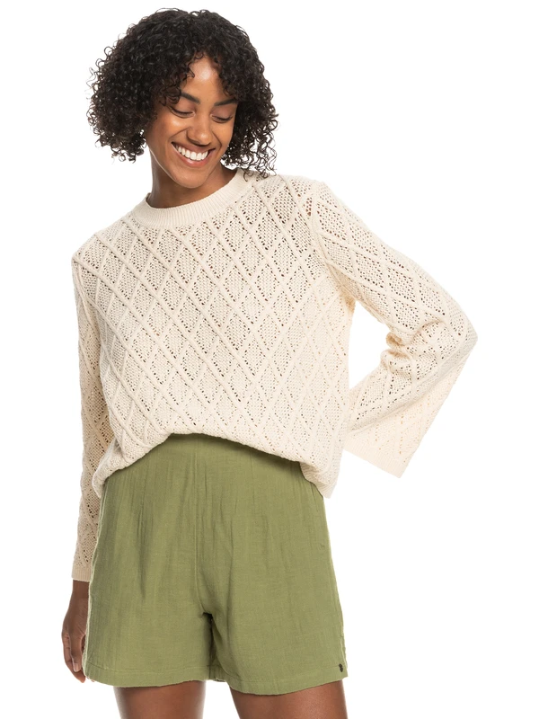 Roxy Paper Hearts Crew Neck Sweater 1 Roxy Paper Hearts Crew Neck Sweater