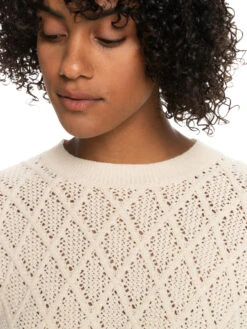 Roxy Paper Hearts Crew Neck Sweater 8 Roxy Paper Hearts Crew Neck Sweater -Shoreline Mood erjsw03543 roxyw teh0 frt3