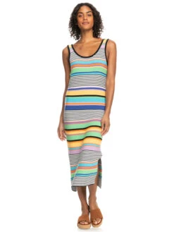 Roxy Sunshine Bouquet Midi Length Strappy Dress -Shoreline Mood erjsw03562 roxyw kyh6 frt1