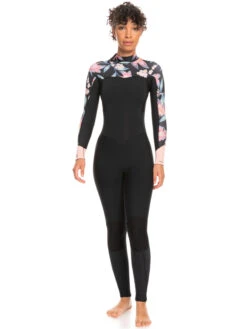 Roxy 4/3mm Swell Series Back Zip Wetsuit -Shoreline Mood erjw103124 roxyw kvj6 frt1