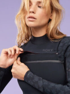 Roxy 4/3mm Swell Series Chest Zip Wetsuit 12 Roxy 4/3mm Swell Series Chest Zip Wetsuit -Shoreline Mood erjw103126 roxym kvj0 bck2