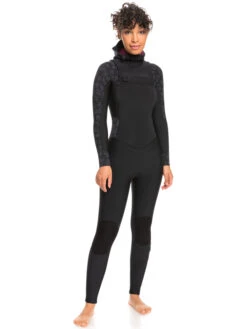 Roxy 5/4/3mm Swell Series Hooded Chest Zip Wetsuit -Shoreline Mood erjw203012 roxyw kvj0 frt1