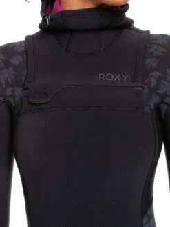 Roxy 5/4/3mm Swell Series Hooded Chest Zip Wetsuit -Shoreline Mood erjw203012 roxyw kvj0 frt3
