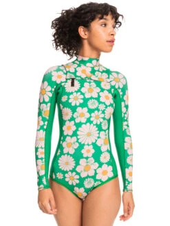 Roxy 1.5mm Pop Surf Cheeky Long Sleeve Springsuit -Shoreline Mood erjw403053 roxyw grj8 frt1