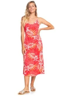 Roxy Land Of Life Strappy Midi Dress -Shoreline Mood erjwd03638 roxyw rmz9 frt1
