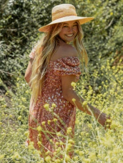 Roxy Hello Petal Woven Mini Dress 14 Roxy Hello Petal Woven Mini Dress -Shoreline Mood erjwd03658 roxyl cns6 bck1