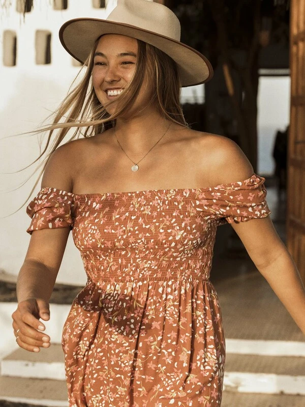 Roxy Hello Petal Woven Mini Dress 1 Roxy Hello Petal Woven Mini Dress