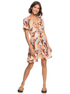Roxy Summer Flow Printed Mini Dress -Shoreline Mood erjwd03675 roxyw cpq6 frt9