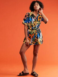 Roxy Real Yesterday Romper -Shoreline Mood erjwd03689 roxym kvj6 frt9