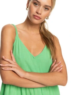 Roxy Waiting Line Midi Dress -Shoreline Mood erjwd03699 roxyw ghy0 frt3