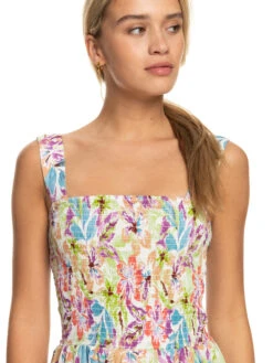 Roxy Honeymoon Avenue Printed Midi Dress -Shoreline Mood erjwd03714 roxyw wbb8 frt3