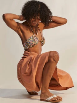 Roxy Cute Summer Ankle Length Versatile Skirt 15 Roxy Cute Summer Ankle Length Versatile Skirt -Shoreline Mood erjwk03138 roxym ckl0 frt10