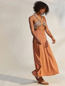 Roxy Cute Summer Ankle Length Versatile Skirt 11 Roxy Cute Summer Ankle Length Versatile Skirt -Shoreline Mood erjwk03138 roxym ckl0 frt2
